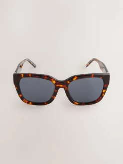 Tortoise bruin - Vierkante zonnebril van acetaat*Next Hot