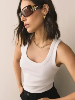 Tortoise bruin - Wrap Around Sunglasses*Next Sale