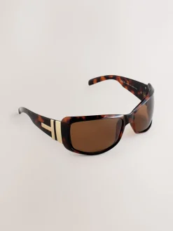 Tortoise bruin - Wrap Around Sunglasses*Next Sale