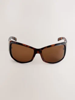 Tortoise bruin - Wrap Around Sunglasses*Next Sale
