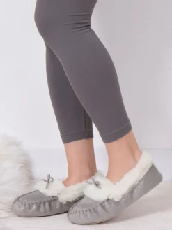 - Glinsterende wintermocassins voor dames*Totes Hot