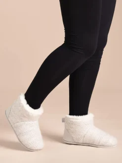 Isotoner Ladies Sparkle Knit Boot Slippers*Totes Clearance