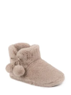 Toasties Ladies Faux Fur Boot Slippers*Totes Discount