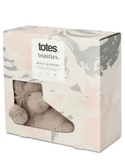 Toasties Ladies Faux Fur Boot Slippers*Totes Discount