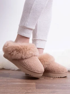 Toasties Ladies Icon Textured Mules with Chunky Sole*Totes New