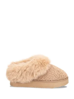 Toasties Ladies Icon Textured Mules with Chunky Sole*Totes New