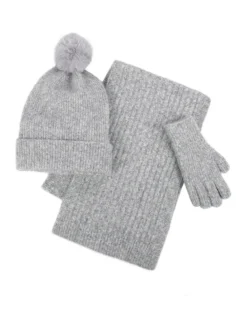 Toasties Ladies Knitted Hat Scarf and Gloves Gift Set*Totes New