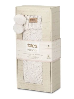 Toasties Ladies Luxury Chunky Knit Slipper Socks*Totes Sale