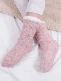 Toasties Ladies Texture Slipper Socks*Totes Best