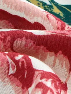 Turquoise Floral Print - Korte kimonotuniek*Next Online