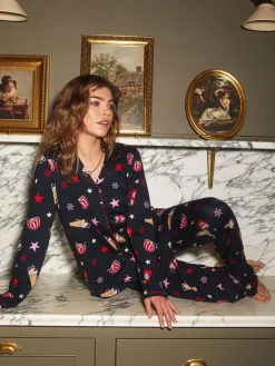 Navy Hot Chocolate Short Pyjamas Set*Urban Threads