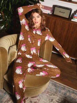 Brown Cowboy Santa Long Pyjamas Set*Urban Threads Best