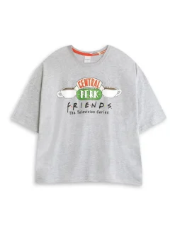 Friends Central Perk Logo Short Sleeve Long Leg Pyjamas Set*Vanilla Underground Sale