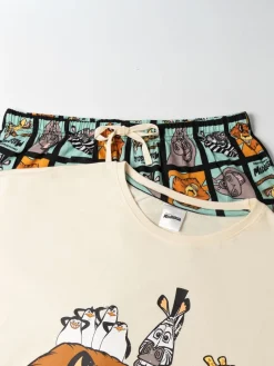 Madagascar Cotton Short Sleeve Long Leg Pyjamas Set*Vanilla Underground Outlet