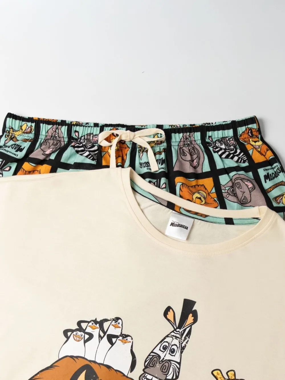 Madagascar Cotton Short Sleeve Long Leg Pyjamas Set*Vanilla Underground Outlet