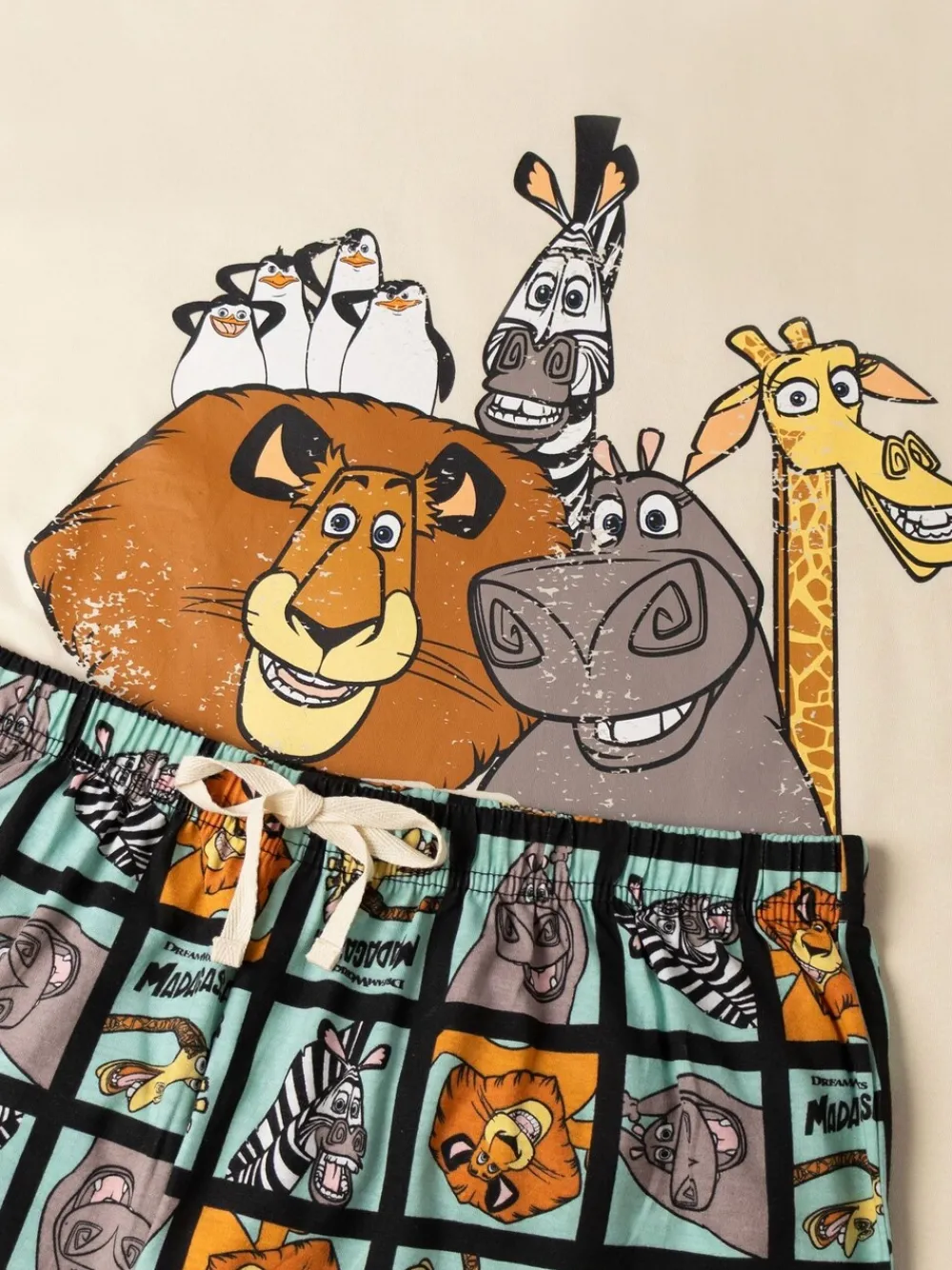 Madagascar Cotton Short Sleeve Long Leg Pyjamas Set*Vanilla Underground Outlet