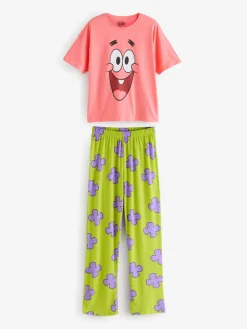 SpongeBob SquarePants Patrick Short Sleeve Long Leg Pyjamas Set*Vanilla Underground Best