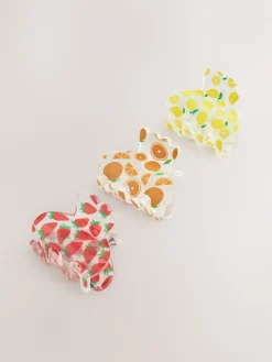 Veelkleurig - Fruit Haarklem 3 Pakket*Next Hot