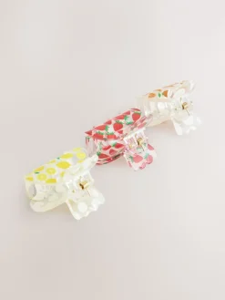Veelkleurig - Fruit Haarklem 3 Pakket*Next Hot