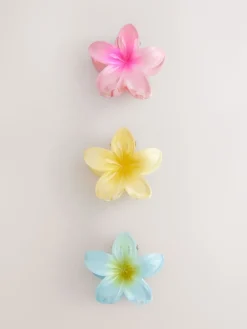 Veelkleurig - Mini bloemenhaarklemmetjes 3 verpakking*Next Best