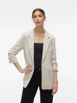 Textured Ruched Sleeve Jacket*VERO MODA Outlet