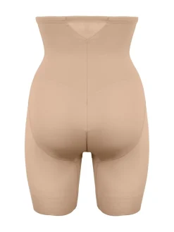 - - Doorschijnende dijlange stroomlijnende short met hoge taille*Miraclesuit Outlet