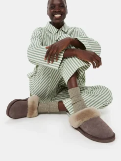 Emilia pantoffels met manchetten*Whistles Sale