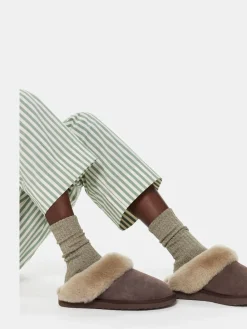 Emilia pantoffels met manchetten*Whistles Sale