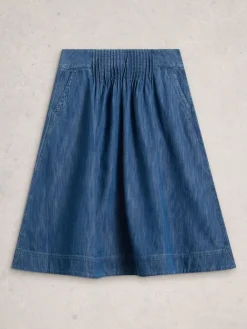 Charlotte midirok van denim*White Stuff New