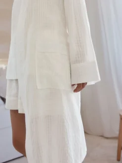 - 100% katoenen geruite dunne badjas*Next Clearance