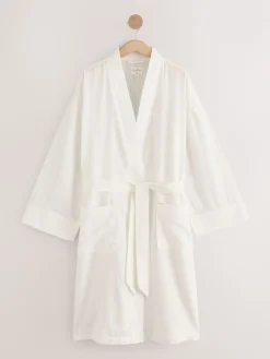 - 100% katoenen geruite dunne badjas*Next Clearance