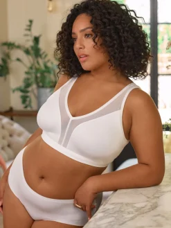 - B-H beha met totale ondersteuning zonder beugel en ultiem comfort*Next Outlet