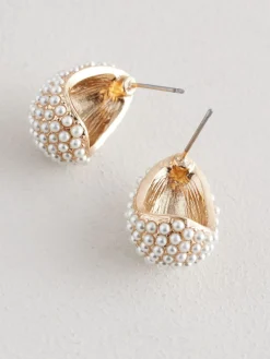 Wit - Bruidsoorknopjes met traanvormig pareleffect*Next Hot