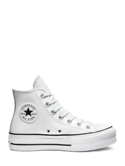 - - Hoge leren Lift Chuck Taylor sneakers met plateauzool*Converse Outlet