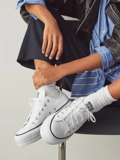 - - Lift Chuck Ox sneakers met plateauzool*Converse Best