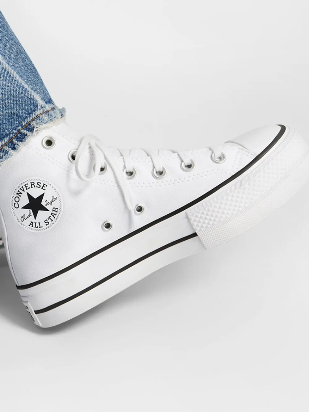 - Lift - Bleke hoge sneakers met plateauzool*Converse Sale