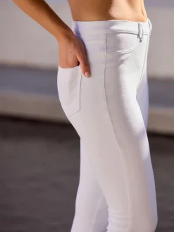 Wit - Cropped denim jersey legging*Next New