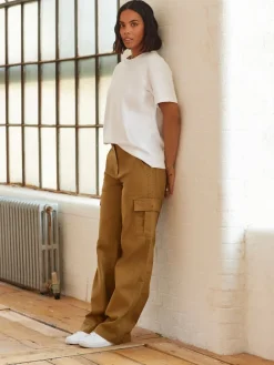 Wit - Dik T-shirt met ronde hals en korte mouwen*Next New