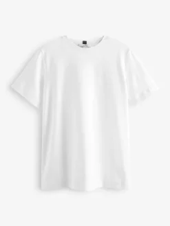 Wit - Dik T-shirt met ronde hals en korte mouwen*Next New