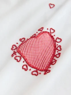 Wit - Embellished Heart Short Sleeved Crew Neck Top*Next Best