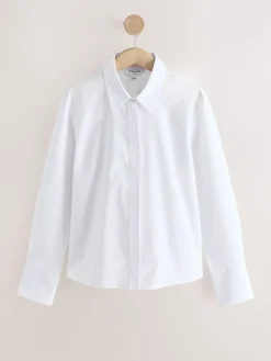 - Fitted Stretch Essential Long Sleeve Shirts 2 Pack*Next Online