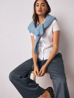 - Fitted Stretch Essential Short Sleeve Shirt*Next New