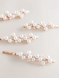 Wit - Haarspelden met pareleffect*Next Sale