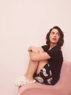 Wit - Heart Borg Mule Slippers*Next Hot