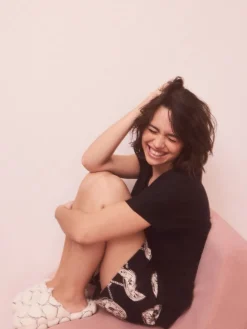 Wit - Heart Borg Mule Slippers*Next Hot