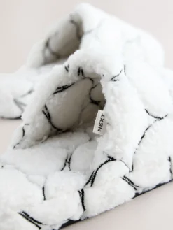 Wit - Heart Borg Mule Slippers*Next Hot