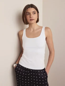 Wit - Hemdje met vierkante hals*Next Sale