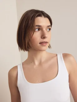 Wit - Hemdje met vierkante hals*Next Sale