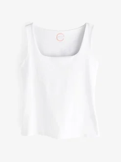 Wit - Hemdje met vierkante hals*Next Sale