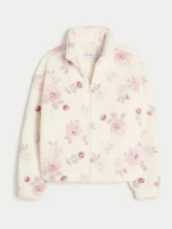 - Gilly Hicks Embroidered Full Zip Sweatshirt*Hollister Hot